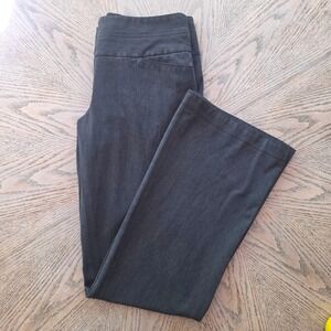 Express Editor Dress Pants Women's 4 Gray Bootcut Mid Rise Stretch Office